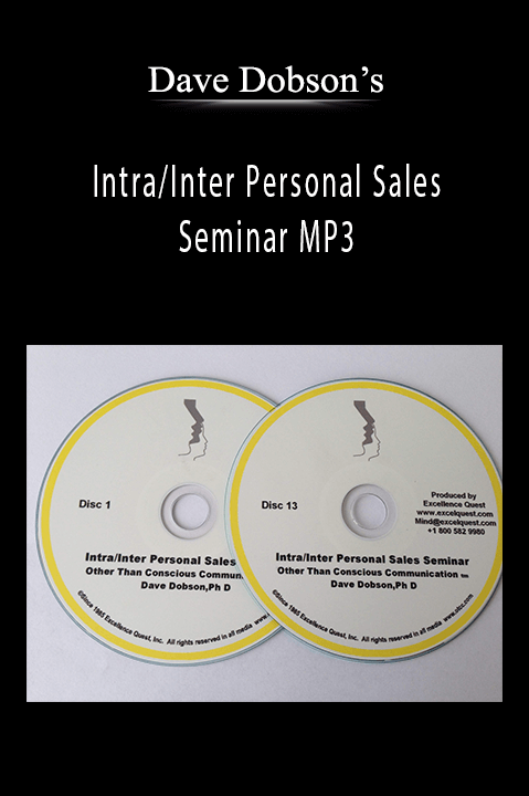 Intra/Inter Personal Sales Seminar MP3 – Dave Dobson’s