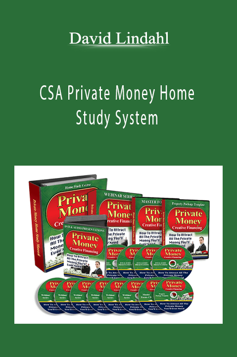 CSA Private Money Home Study System – David Lindahl