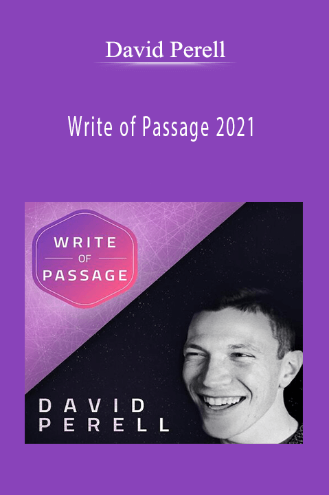 Write of Passage 2021 – David Perell