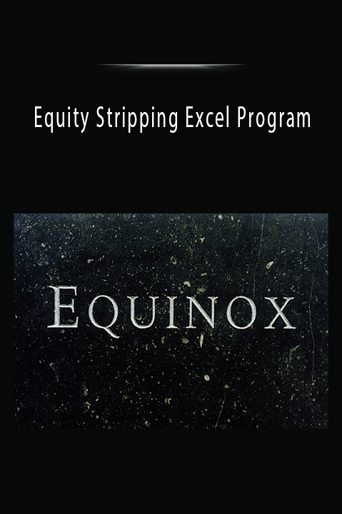 Equity Stripping Excel Program