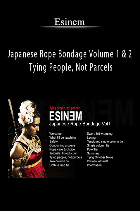 Japanese Rope Bondage Volume 1 & 2 – Tying People