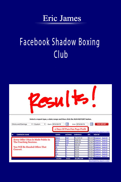 Facebook Shadow Boxing Club by Eric James