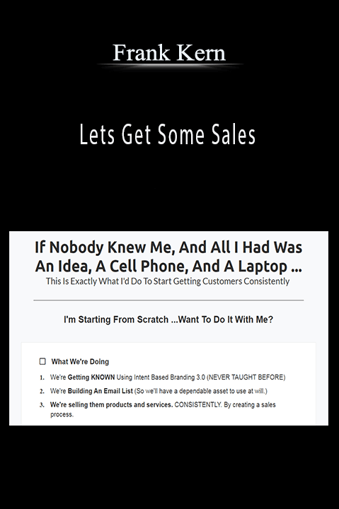 Lets Get Some Sales – Frank Kern