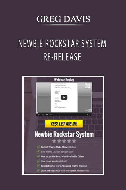 GREG DAVIS NEWBIE ROCKSTAR SYSTEM RE–RELEASE