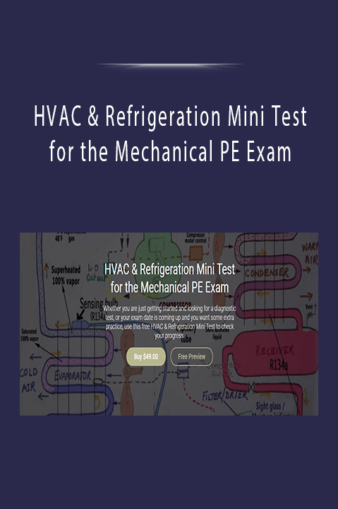 HVAC & Refrigeration Mini Test for the Mechanical PE Exam