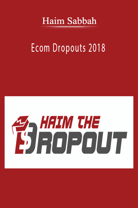 Ecom Dropouts 2018 – Haim Sabbah