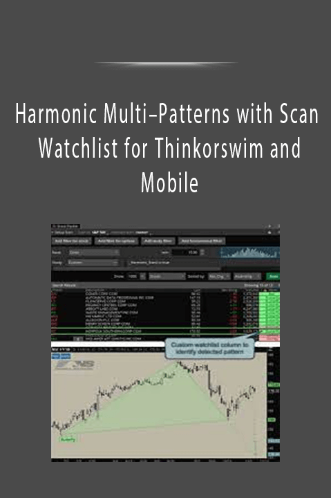 Harmonic Multi–Patterns with Scan Watchlist for Thinkorswim and Mobile