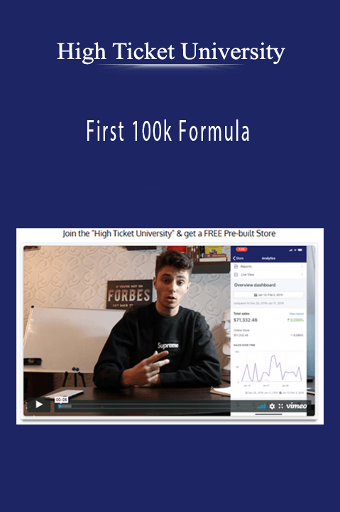 First 100k Formula – High Ticket University