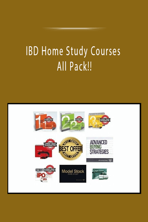 IBD Home Study Courses All Pack!!