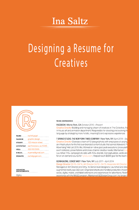 Designing a Resume for Creatives – Ina Saltz