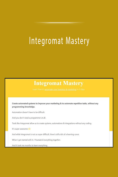 Integromat Mastery