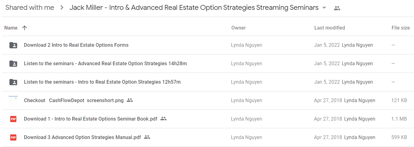 Jack Miller - Intro & Advanced Real Estate Option Strategies Streaming Seminars