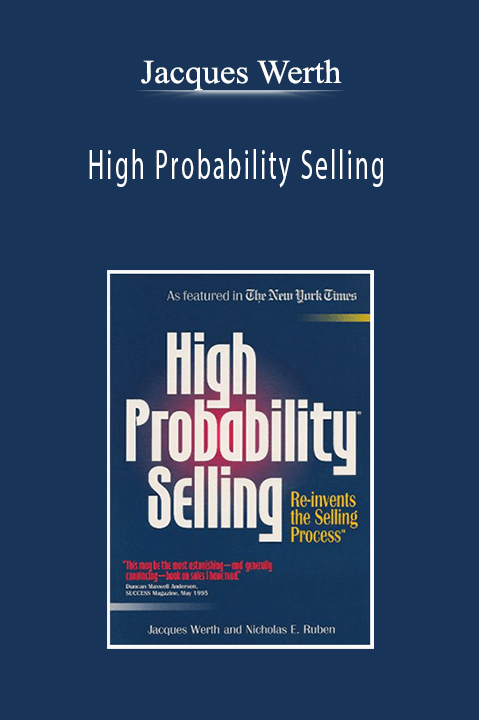 High Probability Selling – Jacques Werth