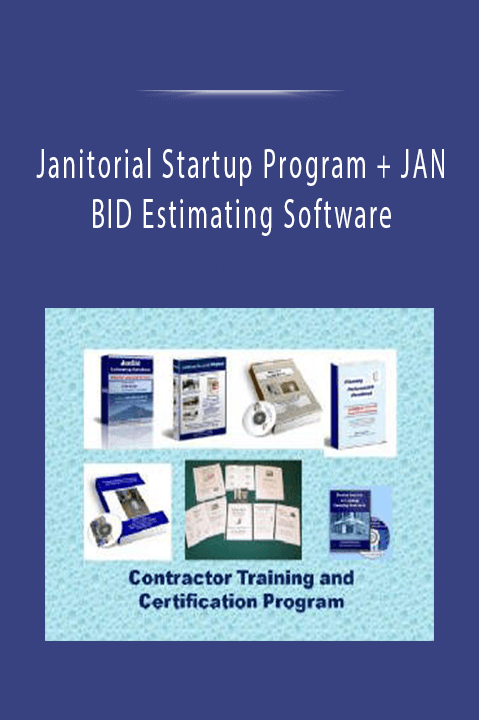 Janitorial Startup Program + JAN BID Estimating Software