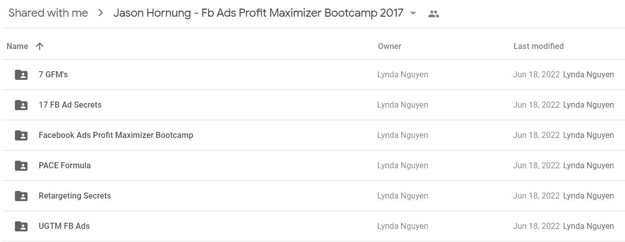 Jason Hornung - Fb Ads Profit Maximizer Bootcamp 2017