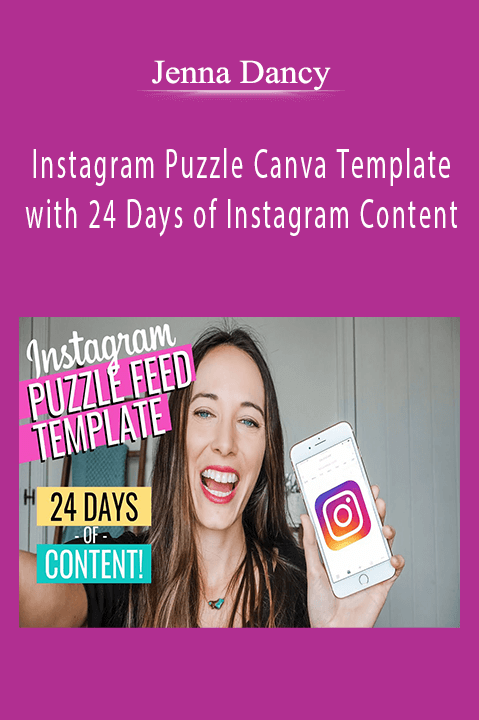 Instagram Puzzle Canva Template with 24 Days of Instagram Content – Jenna Dancy