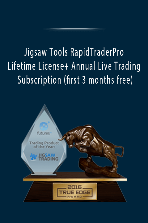 Jigsaw Tools RapidTraderPro Lifetime License+ Annual Live Trading Subscription (first 3 months free)