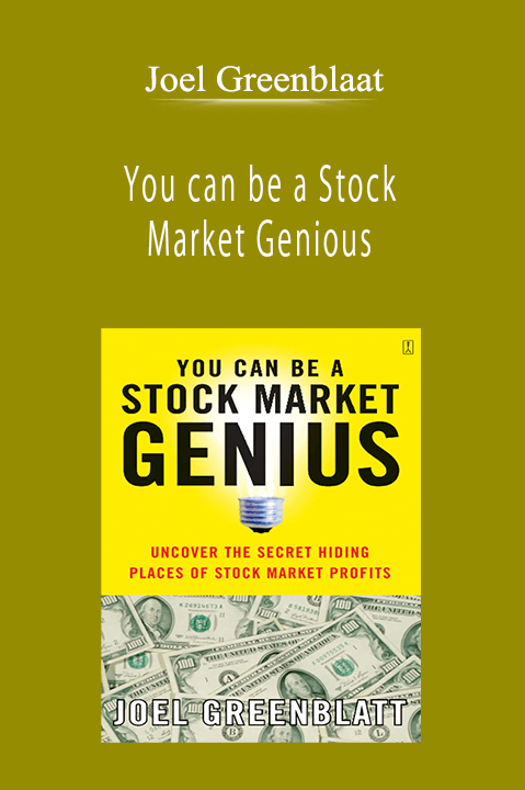 Joel Greenblaat - You can be a Stock Market Genious