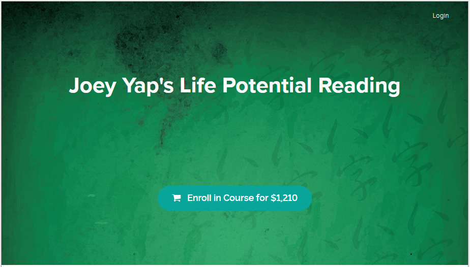 Joey Yap - Life Potential Reading