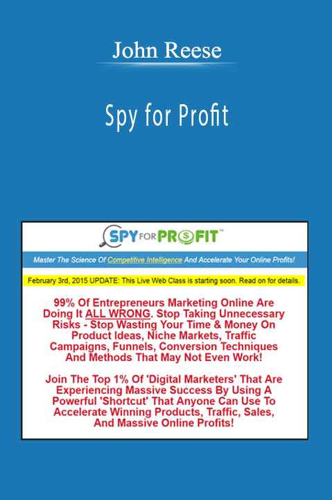 John Reese - Spy for Profit