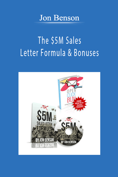 The $5M Sales Letter Formula & Bonuses – Jon Benson