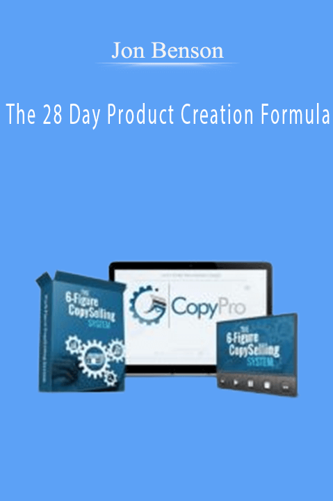 The 28 Day Product Creation Formula – Jon Benson