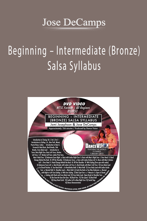 Beginning – Intermediate (Bronze) Salsa Syllabus – Jose DeCamps