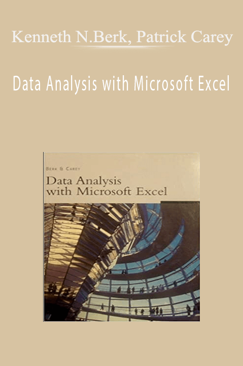 Data Analysis with Microsoft Excel – Kenneth N.Berk