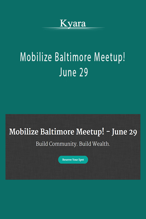 Mobilize Baltimore Meetup! – June 29 – Kyara