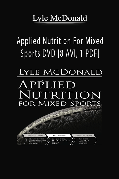 Applied Nutrition For Mixed Sports DVD [8 AVI