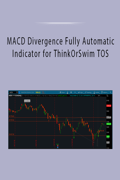 MACD Divergence Fully Automatic Indicator for ThinkOrSwim TOS