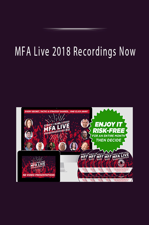 MFA Live 2018 Recordings Now