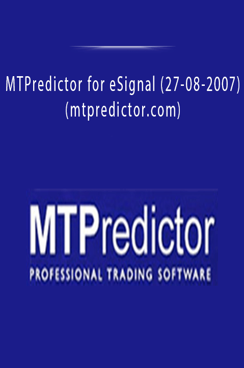 MTPredictor for eSignal (27–08–2007) (mtpredictor.com)