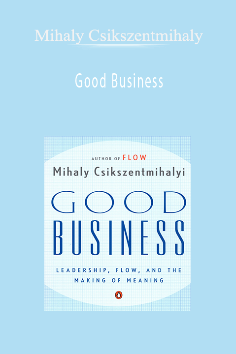 Good Business – Mihaly Csikszentmihaly