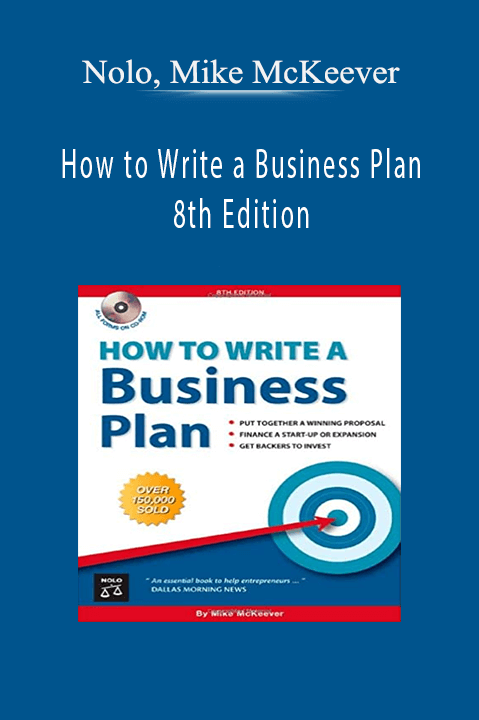 How to Write a Business Plan 8th Edition – Nolo