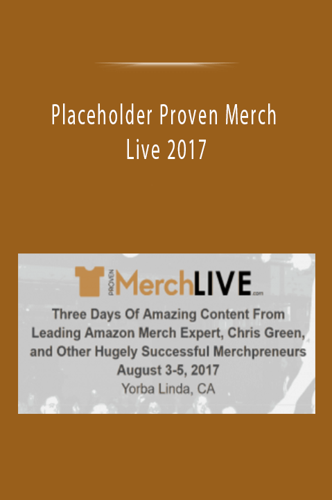 Proven Merch Live 2017