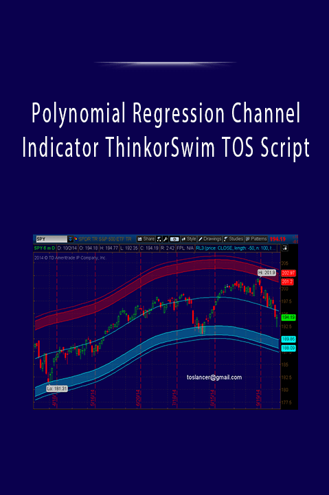 Polynomial Regression Channel Indicator ThinkorSwim TOS Script