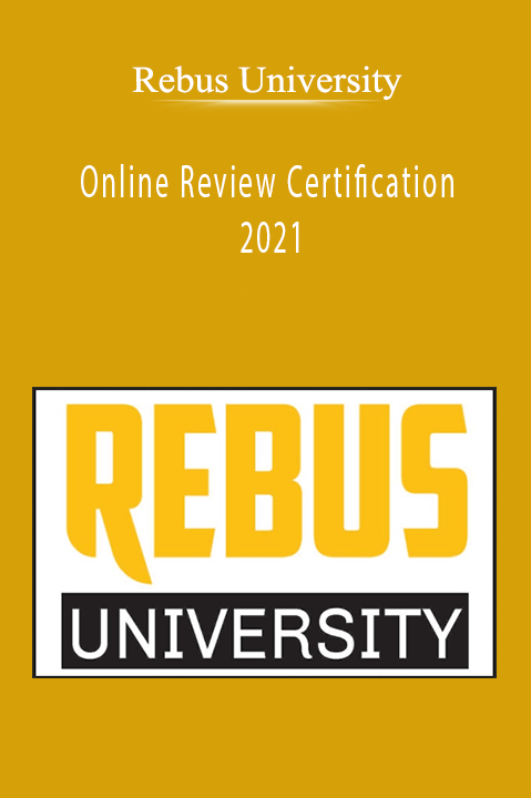 Rebus University - Online Review Certification 2021