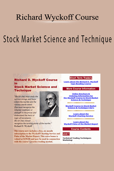 Stock Market Science and Technique – Richard Wyckoff Course