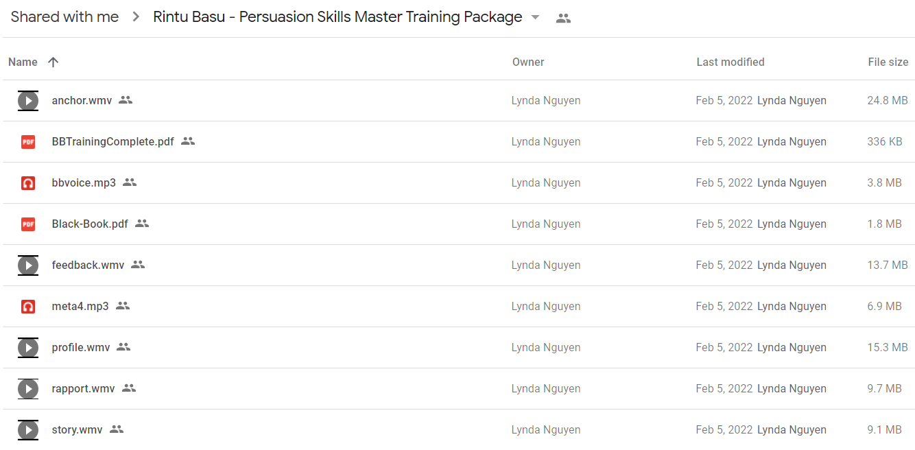 Rintu Basu - Persuasion Skills Master Training Package