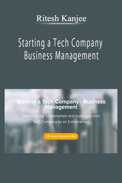 Ritesh Kanjee - Starting a Tech Company - Business Management