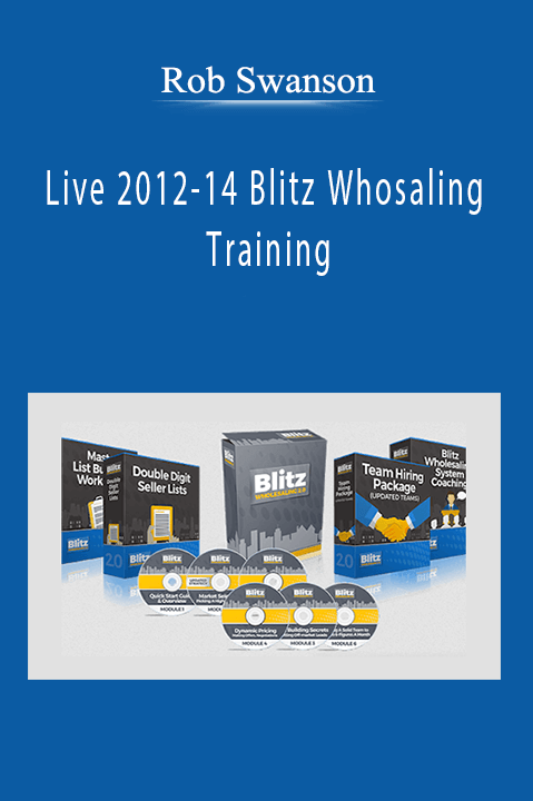 Rob Swanson - Live 2012-14 Blitz Whosaling Training