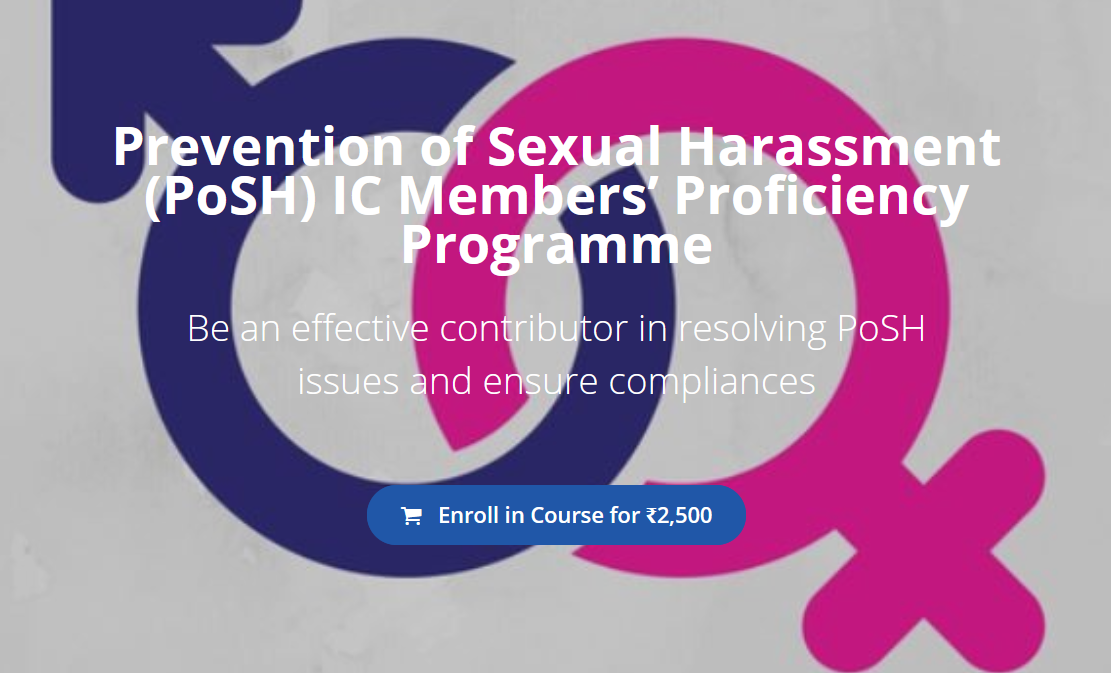 Rushikesh Rajendra - Prevention of Sexual Harassment (PoSH) IC Members’ Proficiency Programme