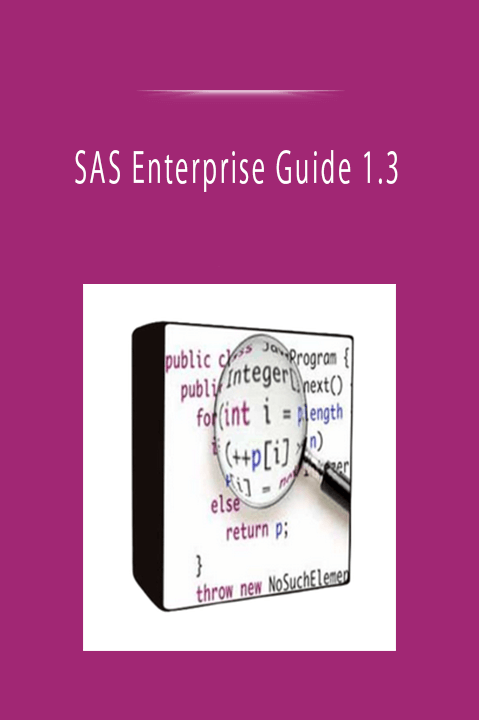 SAS Enterprise Guide 1.3