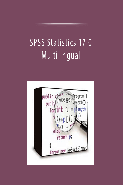 SPSS Statistics 17.0 Multilingual