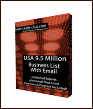 Sales Leads Lists - USA 9.5 Million Business List with Email