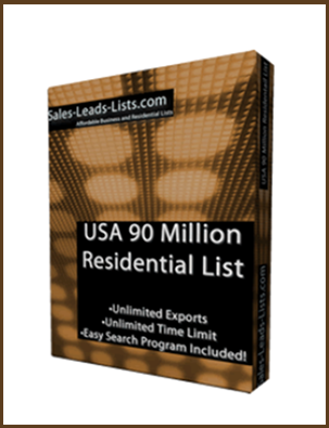 Sales-Leads-Lists - USA 90 Million Residential List