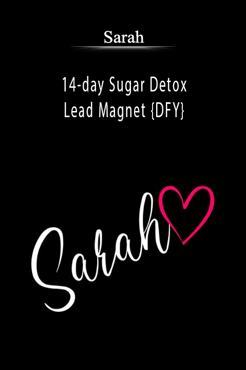 14–day Sugar Detox Lead Magnet {DFY} – Sarah