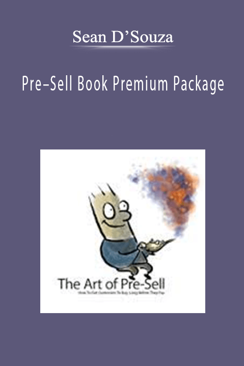 Pre–Sell Book Premium Package – Sean D’Souza