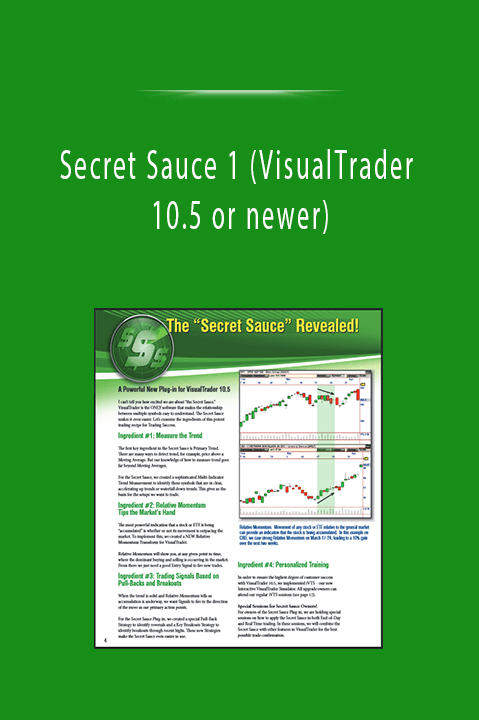 Secret Sauce 1 (VisualTrader 10.5 or newer)